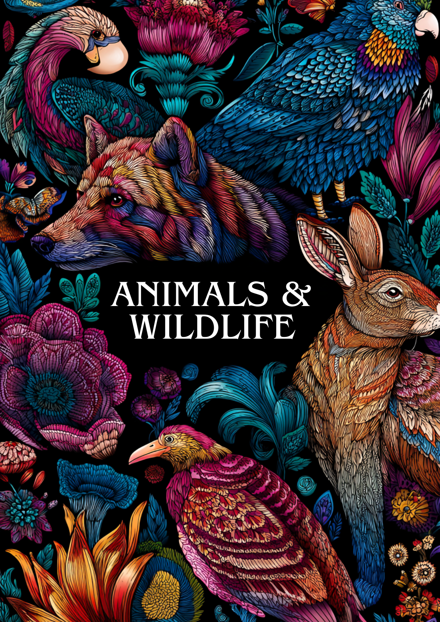 Adult Colouring Book Cover