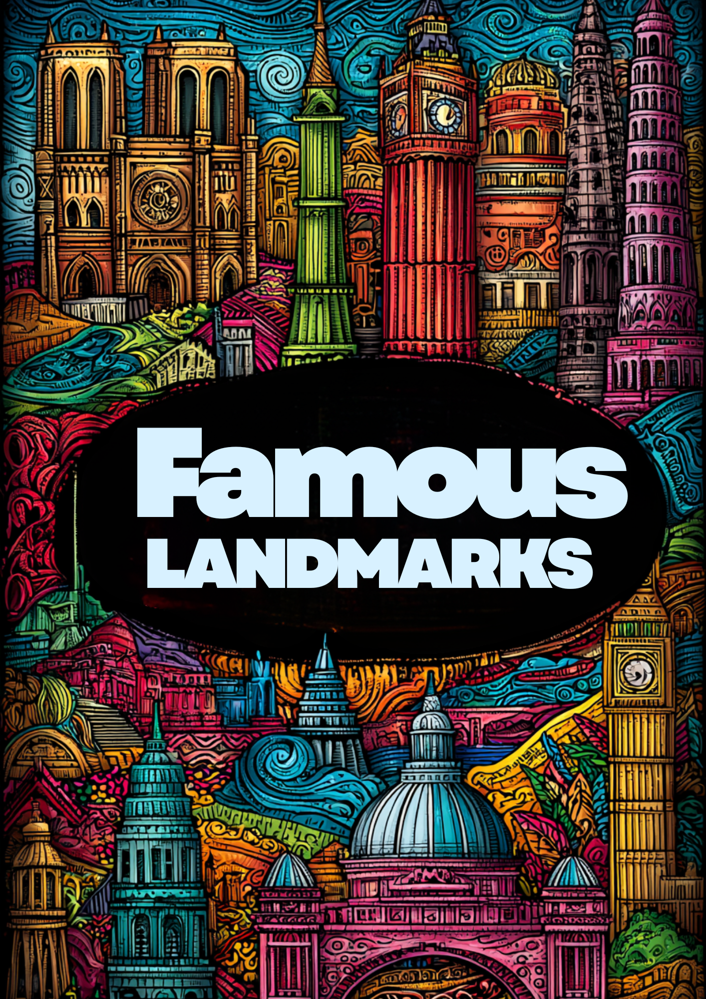 Adult Colouring Book Cover