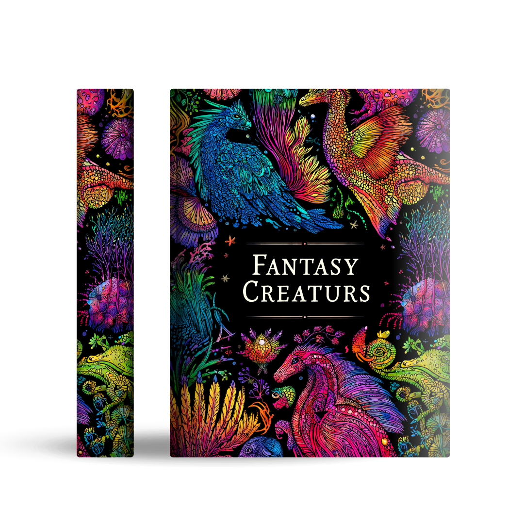 Adult Colouring Book Cover Mockup