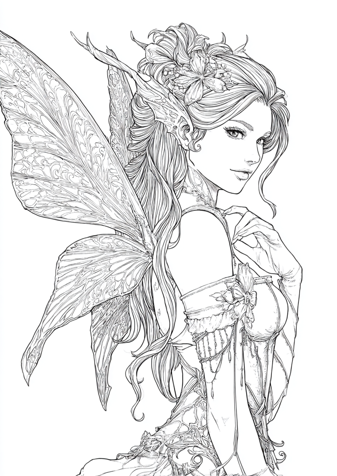 Fantasy Creatures -Adult Colouring Book (Printable PDF)