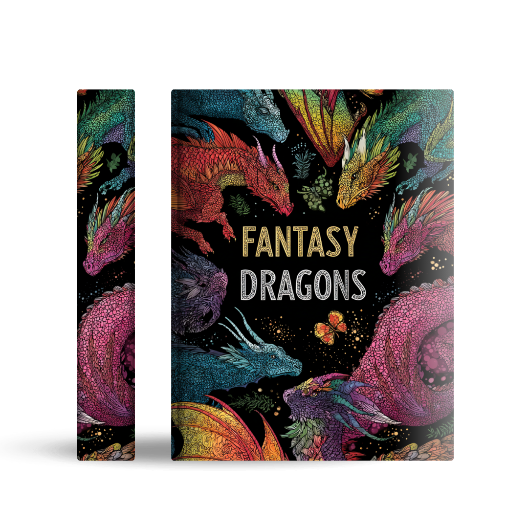 Adult Colouring Book Cover Mockup