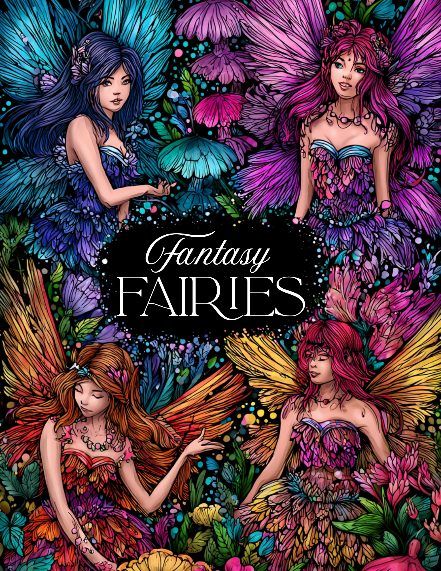 Adult Colouring Book Cover