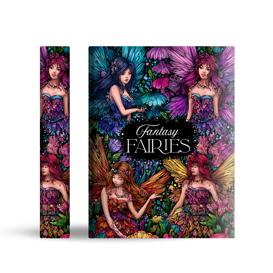 Adult Colouring Book Cover Mockup