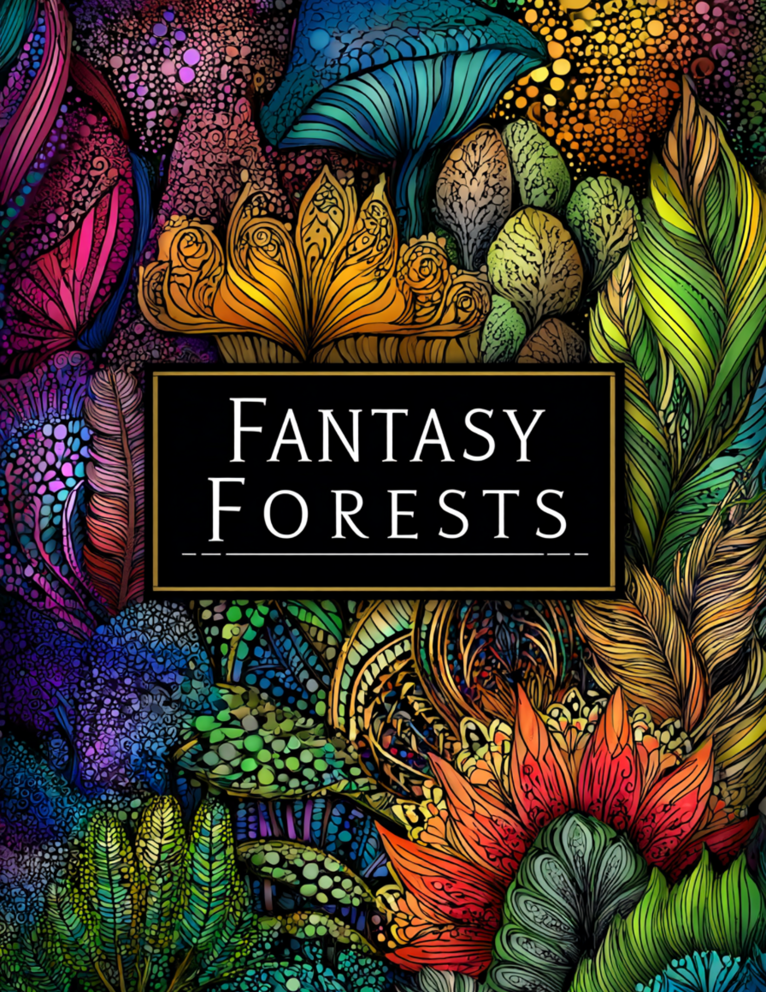 Adult Colouring Book Cover