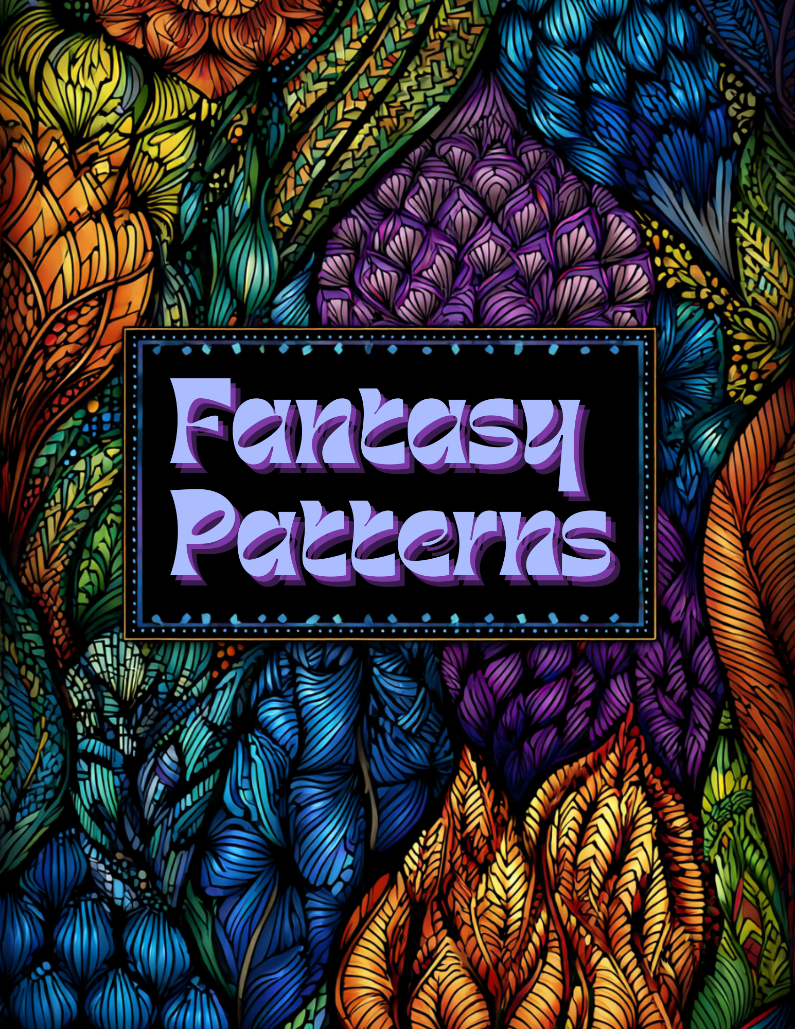 Adult Colouring Book Cover