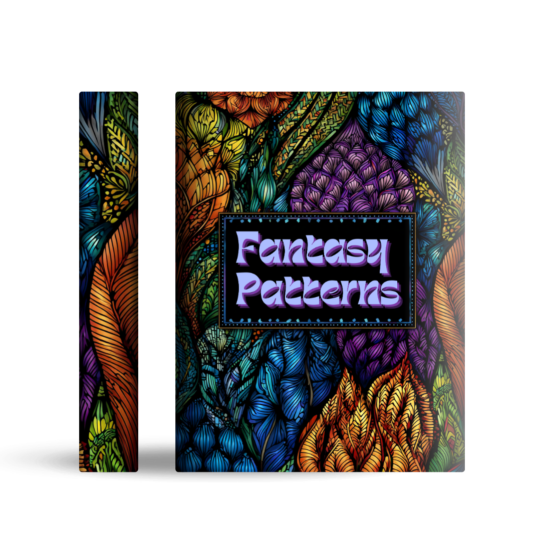 Adult Colouring Book Cover Mockup