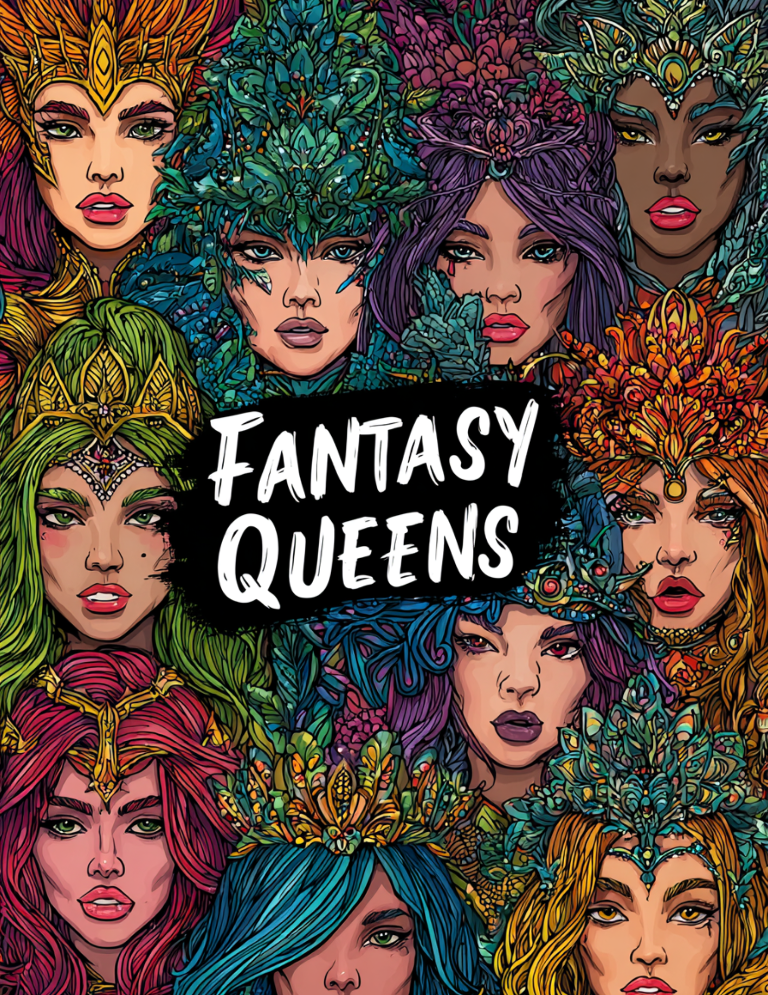 Adult Colouring Book Cover