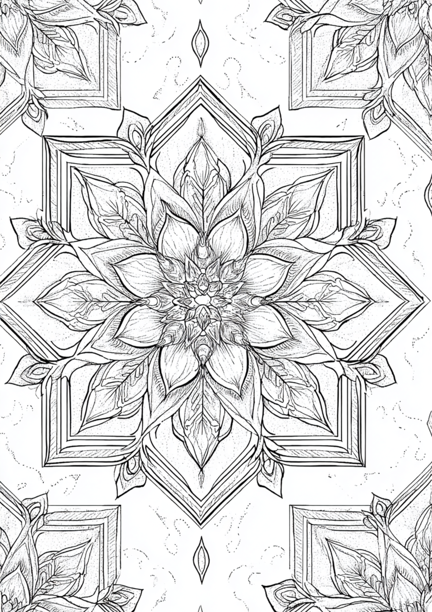 Calm & Creativity Bundle – 3 Adult Colouring Books (153 Pages)(Printable PDF)