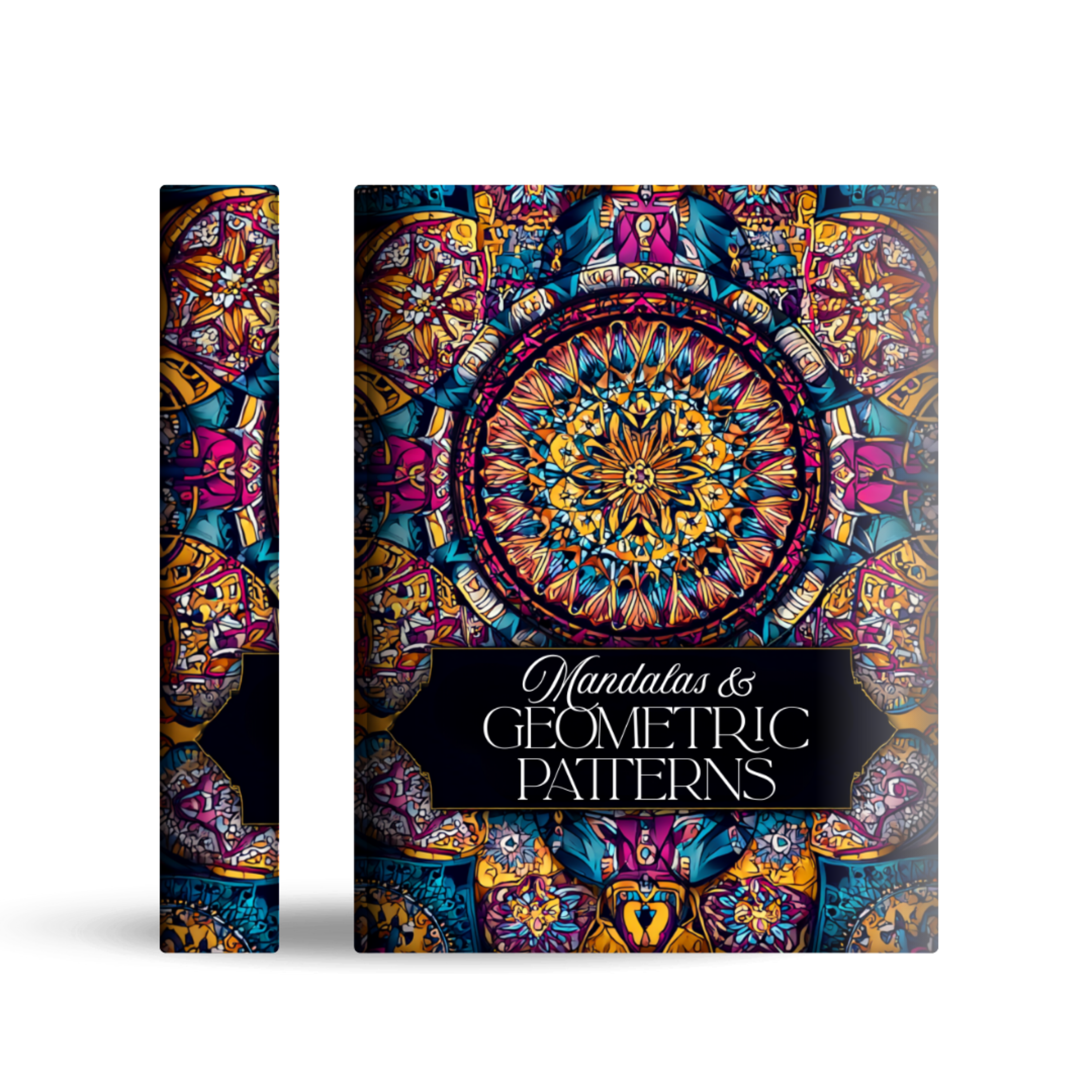 Adult Colouring Book Cover Mockup